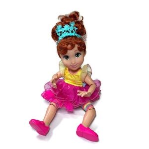 Disney Junior Fancy Nancy 18" Poseable Clancy Doll Original Outfit Blue Crown